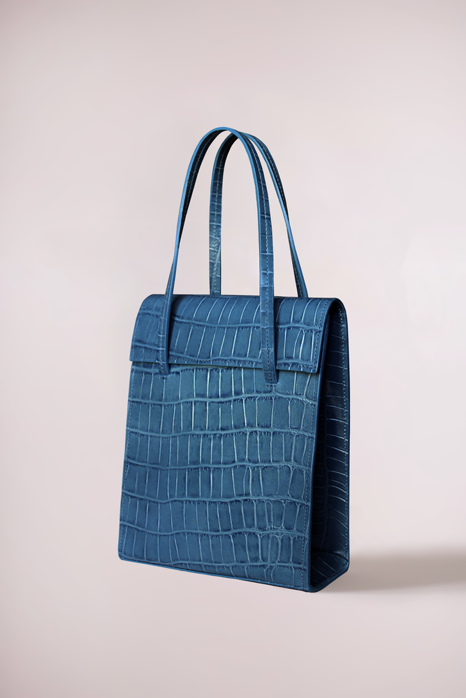 Petrol shop blue handbag