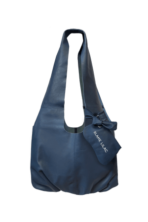 
                  
                    Blame Lilac maxi butter bag in navy colour
                  
                